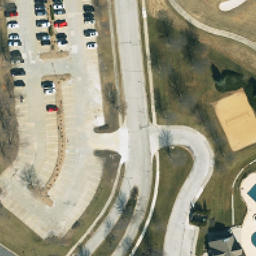 Volleyball Court, Kansas City, MO — aerial view