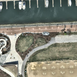 Baltimore Beach Volleyball — aerial view