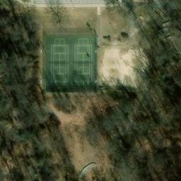 Asphalt Volleyball Court, Catonsville, MD — aerial view
