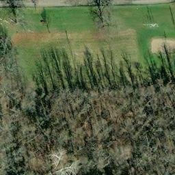Sand Volleyball Court, Sharonville, OH — aerial view