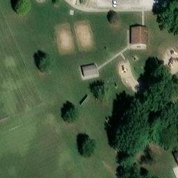 Sand Volleyball Court, Carlinville, IL — aerial view