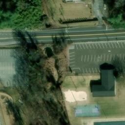 Volleyball Court, Catonsville, MD — aerial view