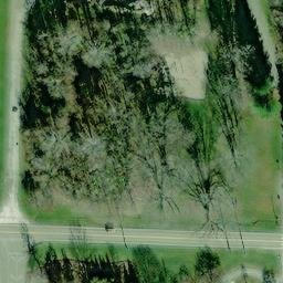 Sand Volleyball Court, OH — aerial view