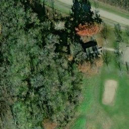 Sand Volleyball Court, OH — aerial view