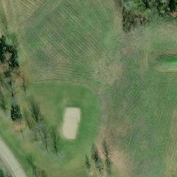 Sand Volleyball Court, OH — aerial view