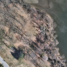 Sand Volleyball Court, Dundalk, MD — aerial view