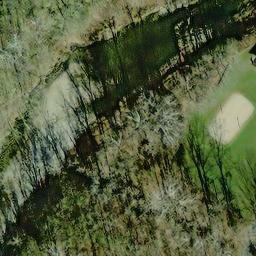 Sand Volleyball Court, OH — aerial view