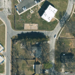 Sand Volleyball Court, Liberty, MO — aerial view