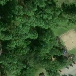 Sand Volleyball Court, Parkersburg, WV — aerial view