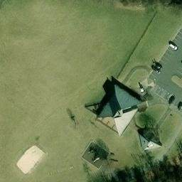 Volleyball Court, Ellicott City, MD — aerial view