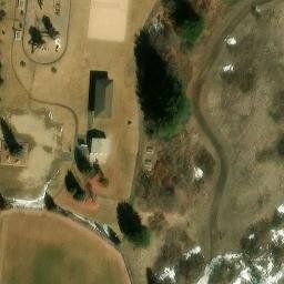 Volleyball Court, Larkspur, CO — aerial view