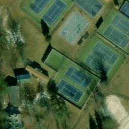 Sand Volleyball Court, WV — aerial view