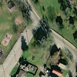 Sand Volleyball Court, Reading, OH — aerial view