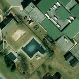 Volleyball Court, Columbia, MD — aerial view