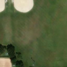 Sand Volleyball Court, Manhattan, KS — aerial view
