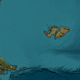Falkland Islands map(satellite map)