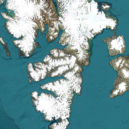 Svalbard And Jan Mayen Islands map(satellite map)