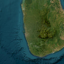 Sri Lanka Map and Satellite Image