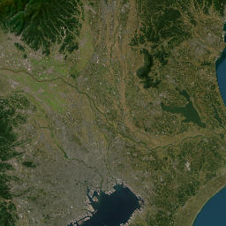 Ibaraki Prefecture map(satellite map)