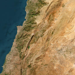 Damascus map(satellite map)