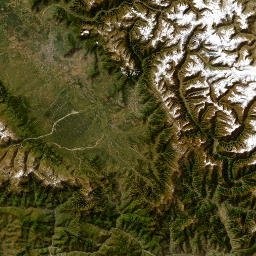 Jammu and Kashmir map(satellite map)