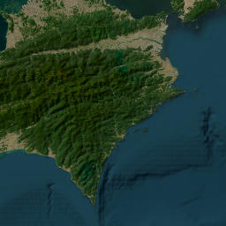 Tokushima Prefecture map(satellite map)
