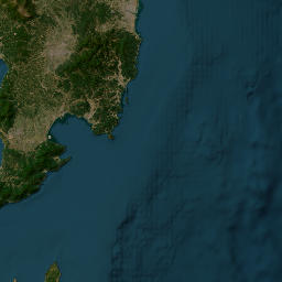 Kagoshima Prefecture map(satellite map)