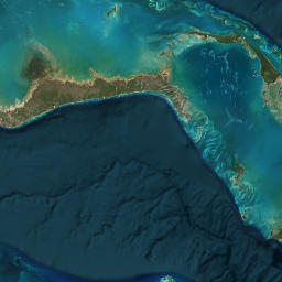 North Abaco map(satellite map)