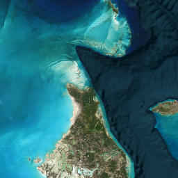 North Andros map(satellite map)