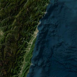 Taiwan map(satellite map)