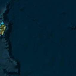 San Salvador Island map(satellite map)