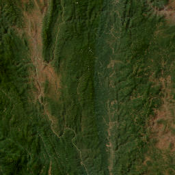 Mae Hong Son map(satellite map)