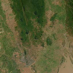 Yangon Region map(satellite map)