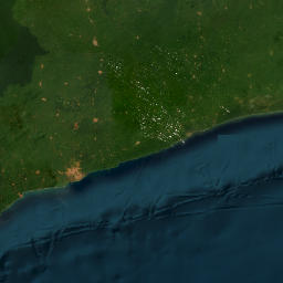 Bas-Sassandra Region map(satellite map)