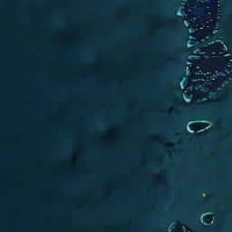 Raa Atoll map(satellite map)