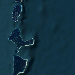 Meemu Atoll map(satellite map)
