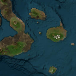 Galápagos map(satellite map)