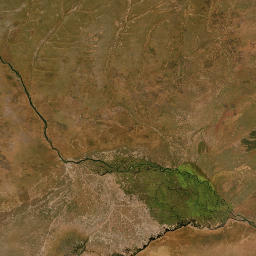 Zambezi Region map(satellite map)