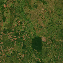 Canindeyú map(satellite map)