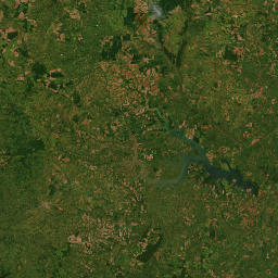 Alto Paraná Department map(satellite map)