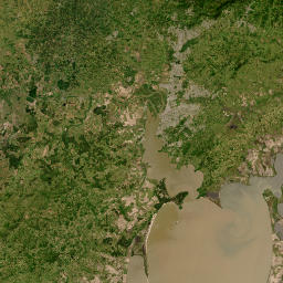 Rio Grande do Sul map(satellite map)