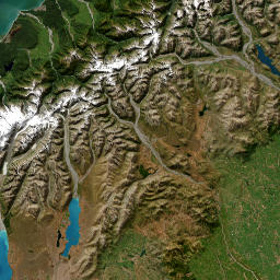 Canterbury Region map(satellite map)