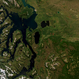 Magallanes y de la Antártica Chilena map(satellite map)