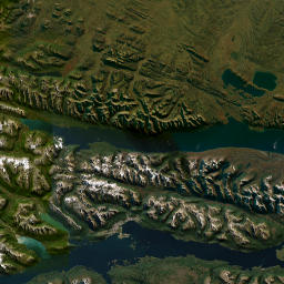 Tierra del Fuego map(satellite map)