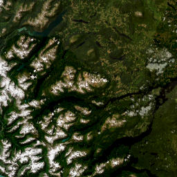 British Columbia map(satellite map)