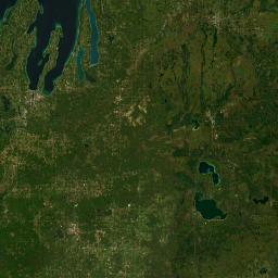 Michigan map(satellite map)