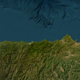 Asturias map(satellite map)