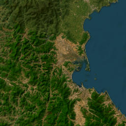 Kangwon Province map(satellite map)