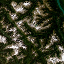 Trans-Canada Highway, Glacier National Park Satellite Map