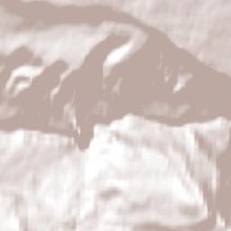 Hanceville Terrain Map